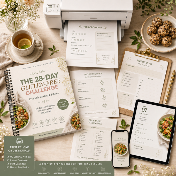 The 28-Day Gluten-Free Challenge – Printable Workbook