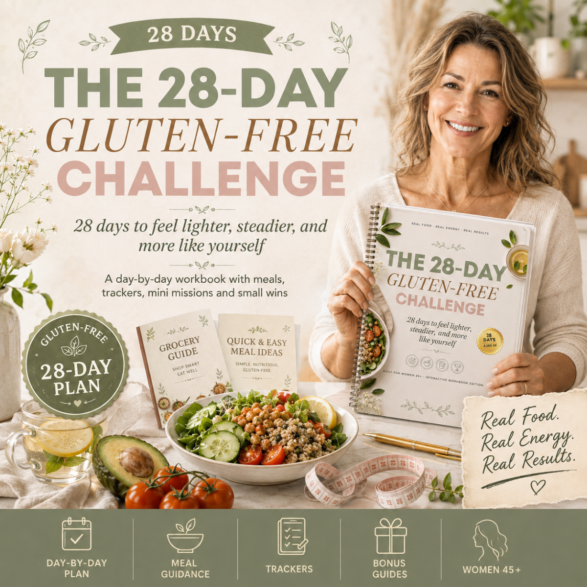 The 28-Day Gluten-Free Challenge – Printable Workbook